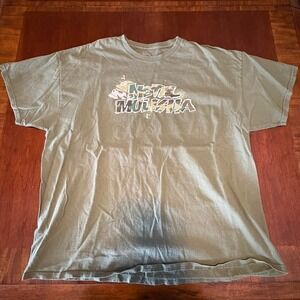 Metal Mulisha T Shirt Men's XL Green Skull Graphic Motocross Streetwear Tee